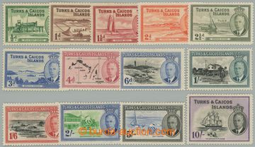 266319 - 1950 SG.221-233, Jiří VI. - Motivy ½P - 10Sh; kompletní