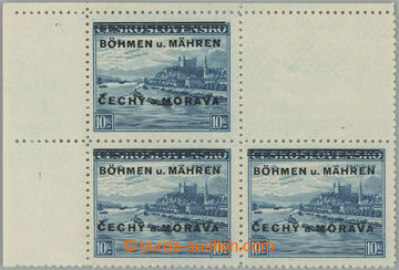 266358 - 1939 Pof.19KPh, Bratislava 10Kč, levý horní rohový 4-blo