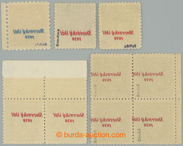 266397 - 1939 STROJOVÉ OBTISKY / Sy.4, 8, 9, 10 SOP, sestava 3ks zn.