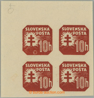 266423 - 1940 Sy.NV14Y VV, Znak 10h červenohnědá, levý horní roh