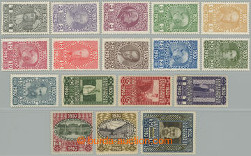 266424 - 1910 ANK.161-177, Jubilee 1h-10K, complete set, part hinged,