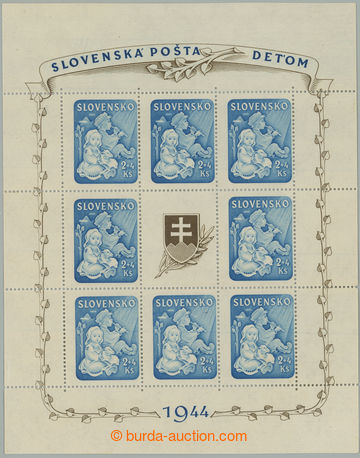 266460 - 1944 Sy.H119, miniature sheet For Children-issue, miniature