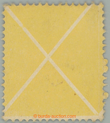 266476 - 1858-1859 large yellow St. Andrew's cross; VF, with large pa