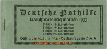 266483 - 1933 STAMP BOOKLETS / Mi.MH.34.1, stamp booklet Nothilfe, pe