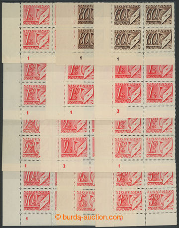 266503 - 1942 Sy.D13-D27 DČ, Doplatní III., téměř kompletní řa