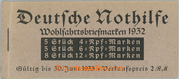 266670 - 1932 STAMP BOOKLETS / Mi.MH.31, stamp booklet Nothilfe, comp