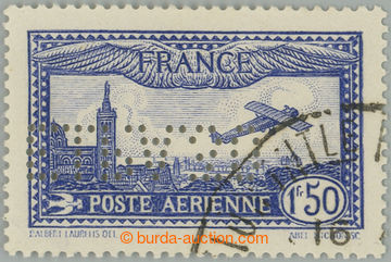 266685 - 1930 Mi.255, Airmail 1,50Fr with perfin E.I.P.A. in inverted