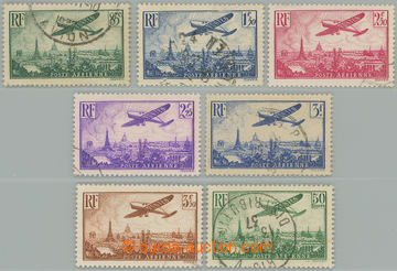266687 - 1936 Mi.305-311, Airplane over Paris 85c - 50Fr; complete us