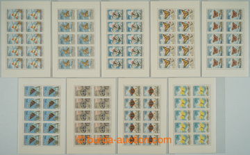 266699 - 1961 Pof.PL1217-1225, Butterflies, complete set; sporadicall