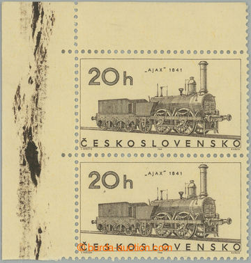 266712 - 1966 Pof.1509 VV, Lokomotivy 20h, svislá levá horní rohov