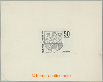 266768 - 1969 ZT Pof.1796, Litoměřice 60h, zkusmý tisk rytiny v