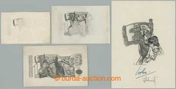 266778 - 1971 PLATE PROOF Pof.1884, UNESCO 1Kčs, comp. 4 pcs of pla