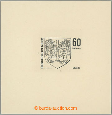 266779 - 1971 PLATE PROOF Pof.1887, Levoča 60h, plate proof gravure
