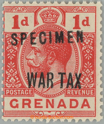 266803 - 1916 SG.111s, Jiří V. 1P WAR TAX s přetiskem SPECIMEN; sv