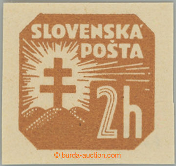 266847 - 1939 Sy.NV10x, Znak 2h žlutohnědá, vodorovný rastr; svě