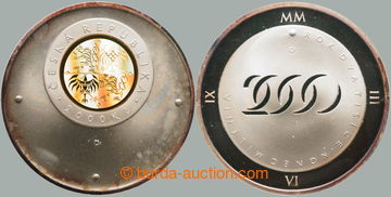 266866 - 2000 ČR / 2000Kč 2000 - Rok 2000 - konec milénia, proof,