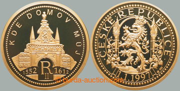 266883 - 1997 DUKÁTY KDE DOMOV MŮJ 1997 / Au medaile o váze 5-duk