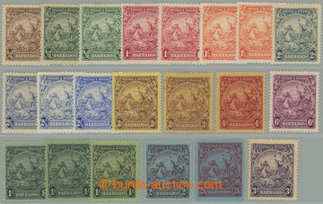266896 - 1925-1935 SG.229-239, Znak kolonie ¼P - 3Sh, kompletní ses