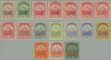 266902 - 1922-1934 SG.77-87, Ships ½P - 1Sh, basic set + i.a. 78a, 7
