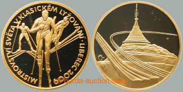 266906 - 2009 ČESKÁ MINCOVNA / Au medaile MS v lyžování Liberec