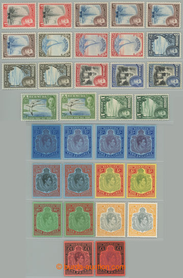 266970 - 1938-1953 SG.110-121, George VI. Motives 1P -£1, rare selec