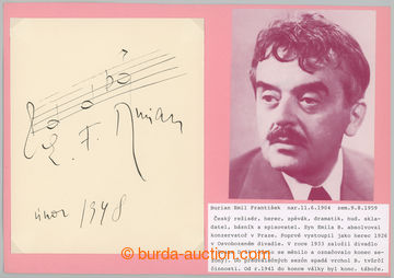 267331 - 1948 BURIAN Emil František (1904-1959), významný český