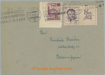 267332 - 1953 SMÍŠENÁ FRANKATURA / dopis vyplacený zn. Pof.489KP