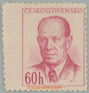 267341 - 1953 Pof.741 VV, Zápotocký 60h světle karmínová, zn. s