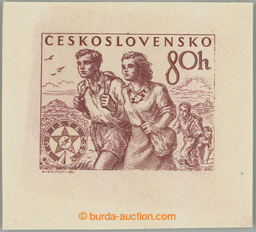 267382 - 1954 ZT Pof.789, Tělovýchova a sport 80h, otisk definitiv