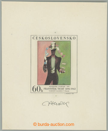 267445 - 1967 ZT Pof.1647, Umění - Tichý 60h, zkusmý tisk nedoho