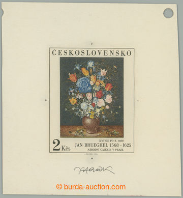 267446 - 1976 ZT Pof.2229, Brueghel 2Kčs, zkusmý tisk nedohotoven