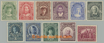 267480 - 1911-1916 SG.117-127, Portraits 1C - 15C; complete set, chea