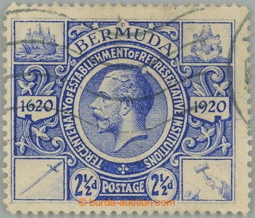 267521 - 1921 SG.69w, Tercentenary 2½P bright ultramarine, wmk Mult