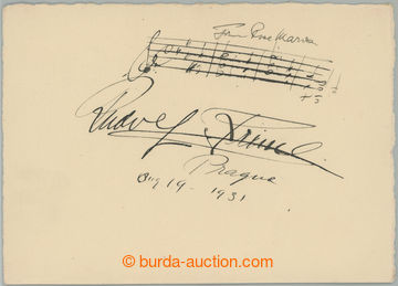 267558 - 1931 FRIML Rudolf (1879-1972), významný český hudební s