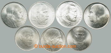 267598 - 1974-1977 ČSR II. / sestava 7ks pamětních Ag mincí: 100K