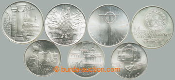 267610 - 1991-1993 ČSFR / sestava 7ks pamětních Ag mincí: 50Kčs