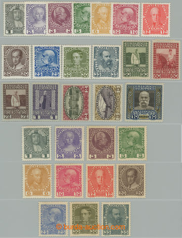 267611 - 1908-1913 ANK.139-156, Jubilee 1H-10K; very fine complete se