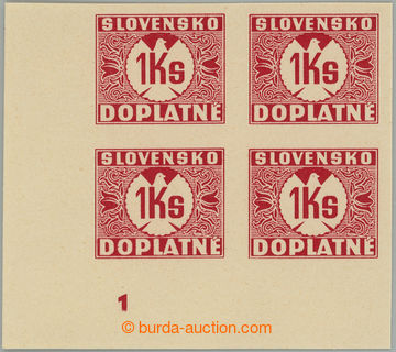 267666 - 1939 Sy.NZD8 N DZ, Doplatní (I) 1Ks červená, bez průsvit