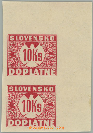 267669 - 1940 Sy.NZD11YN, Doplatní (II) 10Ks červená nevydaná NEZ