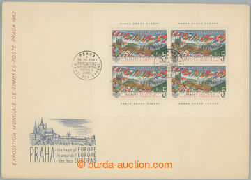 267690 - 1961 NEOFICIÁLNÍ FDC / neohlášená obálka vyfr. aršík