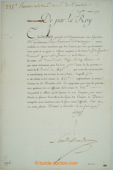 267711 - 1774 LUDVÍK XVI. (1754-1793), francouzský král svržený