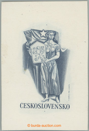 267816 - 1978 ZT Pof.2346, 60 let ČSR, zkusmý otisk rytiny bez hod