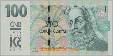 267828 - 2019 Ba.CZ29, 100Kč 2018 s pamětním přítiskem na 100 le