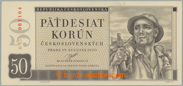 267839 - 1950 Ba.85b, 50Kčs 1950, II. vydání, série B45; velmi p