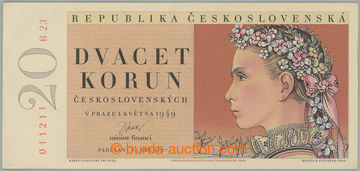 267841 - 1949 Ba.83b, 20Kčs 1949, II. vydání, série B23; velmi p