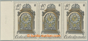 267847 - 1979 Pof.2400 RE, Historické hodiny 40h, 3-páska s datem 2
