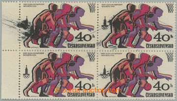 267852 - 1980 Pof.2418 VV, LOH Moskva 40h, 4-blok s levým okrajem, V
