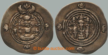 267856 - 601 SÁSÁNOVCI / Khosrow II. (591-628), Ag drachma, mincovn
