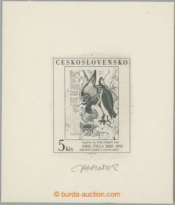 267880 - 1982 ZT Pof.2572, Filla 5Kčs, zkusmý tisk rytiny pouze v