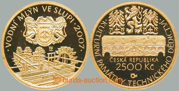 267894 - 2007 ČR / 2500Kč 2007 - Vodní mlýn ve Slupi, proof, hmot